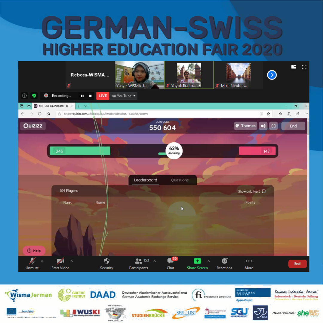 GERMAN-SWISS HIGHER EDUCATION FAIR (GSHEF) 2020 – Wisma Jerman